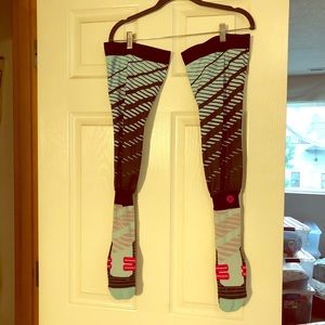 Stylish Black and Blue Women's Leg Warmers